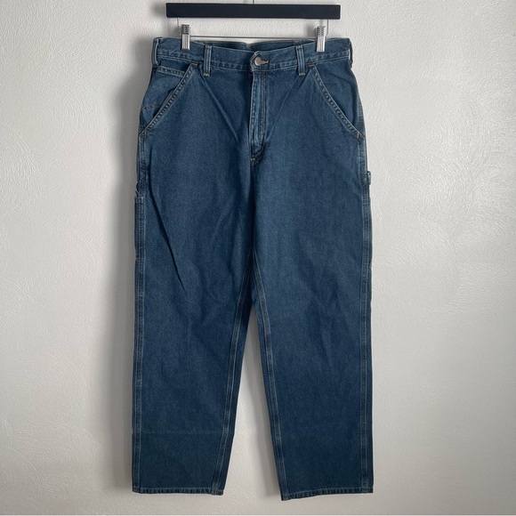 Carhartt Dungaree Fit jeans Pants Cargo Utility carpenter 33 X 32 - Picture 1 of 6